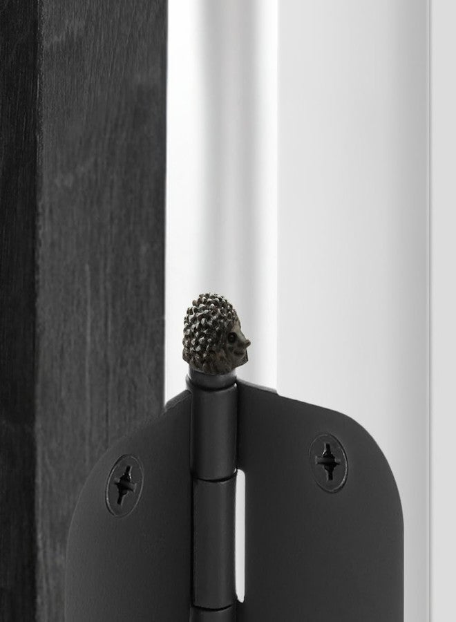 Wallertree Mini Hedgehog Hinge Topper Animals Set of 6 - Magnetic Hinge Head Home Decoration - Door Hinge Heads Decorative Topper Miniature - Image 5